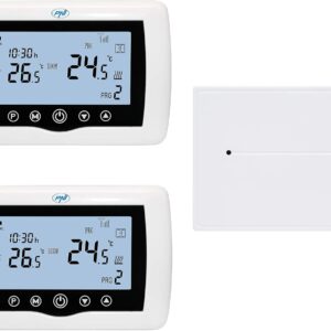 PNI CT400 Wireless WiFi Smart Thermostat 2 Zone Control via Internet for Thermal Power Plants Pumps Solenoid Valves APP TuyaSmart Hysteresis 0.2 Degrees C