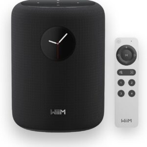 WiiM Sound Smart Speaker with Touch Screen 1.8″, Audio Hi-Res 24 Bits/192 kHz, AI RoomFit, 100W, Wi-Fi 6E/Bluetooth 5.3, Multiroom Stereo, Remote Control, Black