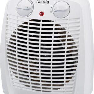 Fácula – Electric Fan Heater SYRA 2000 W | Ventilation+Heating | Adjustable Thermostat (White)