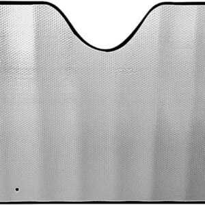 Car Front Sunshade, Metal Car Window Sunshade, Reflective Curtain for Vehicle, UV Protection Windshield, Sun Protector, Trucks, SUVs, Vans (130 x 70 cm)