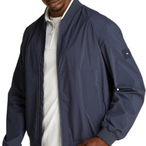 Tommy Hilfiger Branded Men's Baseball Collar Bomber Jacket