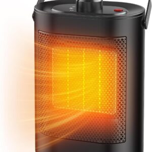 Low Consumption Heater, 1500W, 3 Modes, PTC Ceramic Heater, Overheat Protection and Tip-Over Protection, Portable Electric Stove for Bedroom, Living Room, Office