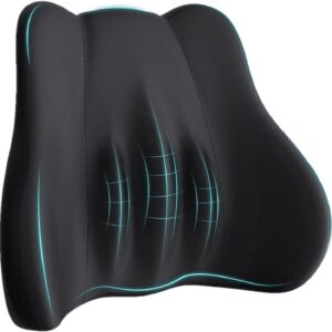 Cojín Lumbar - Almohada Ergonómica para Zona Lumbar Baja al Conducir | Cojín Viscoelástico Transpirable para Todas Las Estaciones | Confortable para Sentar Estudiar Trabajar Conducir Horas