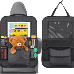 Romon Car Seat Protector Baby Chair, Back Seat Organizer for Car, Waterproof and Easy to Clean, Oxford Fabric Seat Organizer with Lots of Storage Space