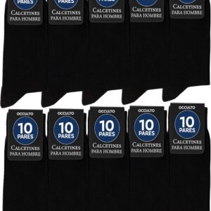 Occulto Black Socks for Men (10-30 Pairs), Pack of Men's Cotton Socks