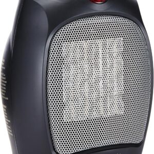 Amazon Basics Ceramic Heater 1800 W with Adjustable Thermostat, Black