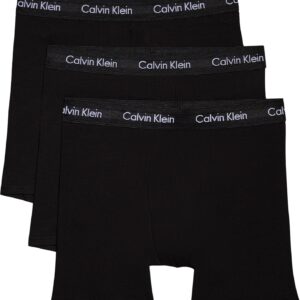 Calvin Klein Men's Boxer Briefs Pack of 3 Elastic Boxer Briefs