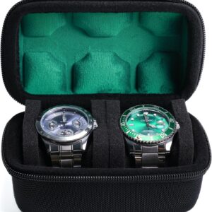 2 Slot Watch Travel Case Travel Organizer Box for Men