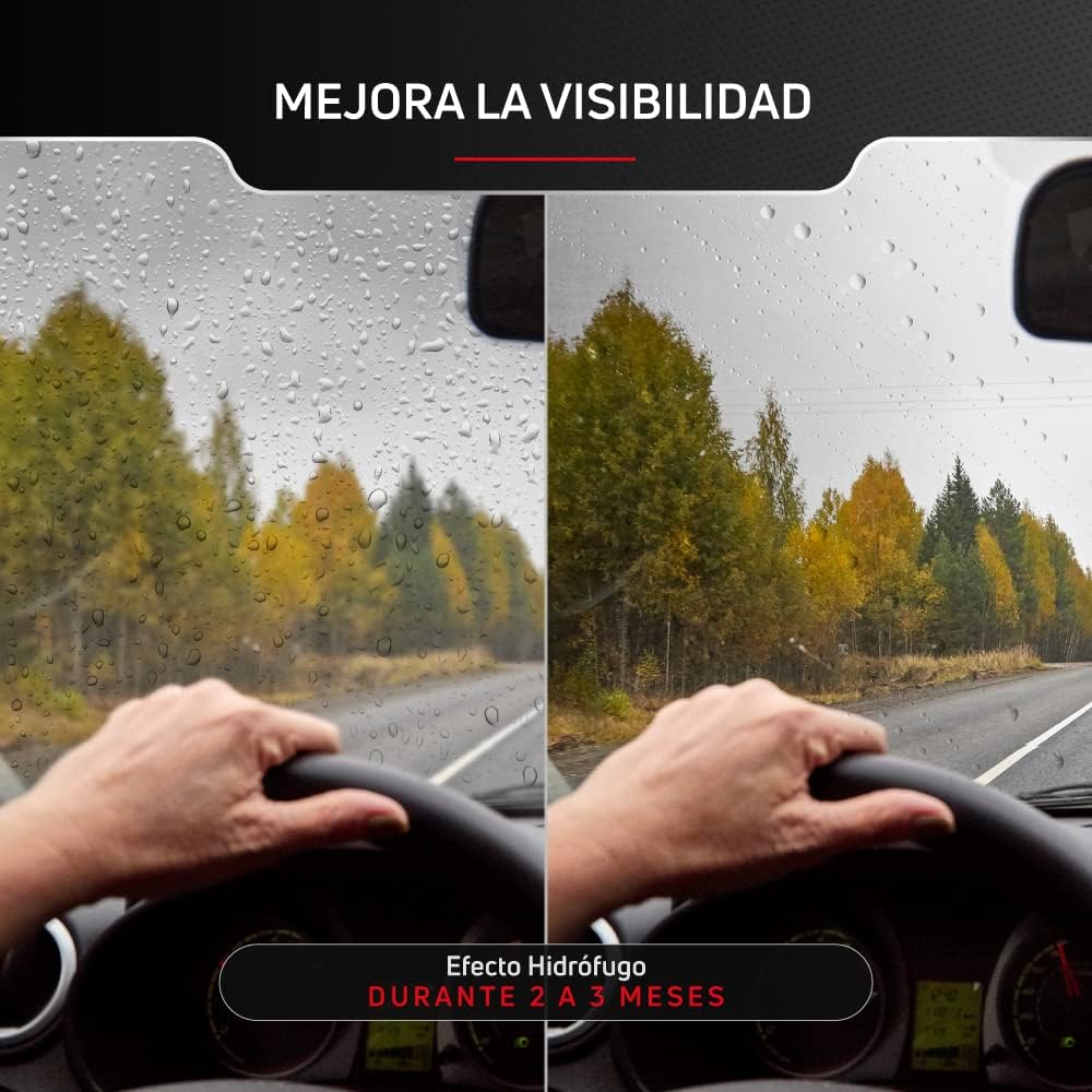 Rain Windshield Treatment for Car | 1000 ml – 5 Litre Windshield Wiper Blades Water Repellent Snow Water | Formula in Hydrophobic Rain Liquid | Wiper Blades and Windows (1 Litre) - Imagen 6