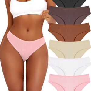 BeReady 6 Pack Women's Cotton Stretch Briefs Underwear Comfortable Breathable Multipack S-XL